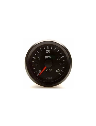 [333-035-029G] Compte-tours VDO 4000 Trs/Min Ø 52 Fond Noir Diesel Cockpit International
