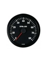 [333-015-005G] VDO Toerenteller 8000 RPM Ø 100 achtergrond zwart 4 / 6 / 8 Cylindres Diesel / Essence