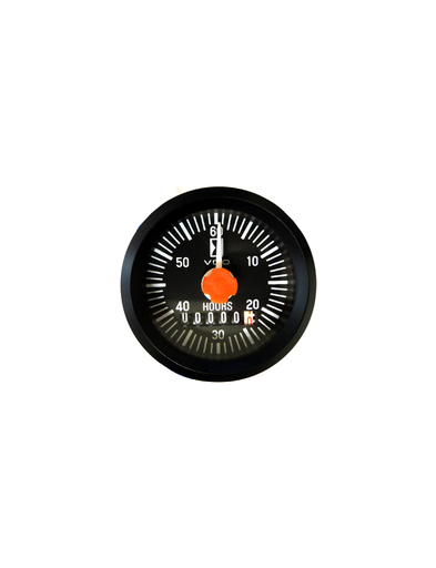 [331-810-012-002G] Horamètre VDO Ø 52 12V Fond Noir Compteur d'Heures