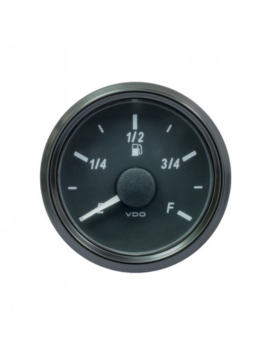 [A2C3833140001] Manomètre niveau de carburant VDO Singleviu Ø 52mm fond noir jauge à levier 3-90ohms