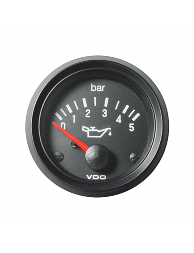 [350-030-003G] Manomètre pression Huile VDO Cockpit International 5 Bars 12V Ø 52mm