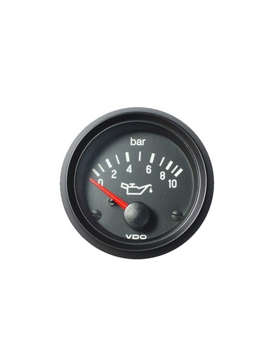 [350-030-004G] Manomètre Pression Huile VDO Cockpit International 10 Bars 12V Ø 52 Intérieur