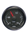 [150-035-001G] Manomètre VDO Pression Turbo 1.5 Bar Ø 52 Fond Noir