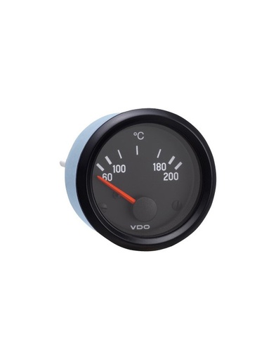 [310-030-004G] Manomètre VDO Température Huile 200° Vision Ø 52 Fond Noir
