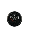 [332-010-001K] VDO Vision Voltmeter Meter 8 / 16 Volts Vision Ø 52 achtergrond zwart