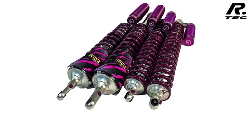 [REIGER-0-01-12350] Full set Reiger Shock Absorber 3 ways with springs : 550-620 HDP : Canam Maverick R Standard 2024