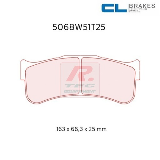 [5068W51T29RC8] 5068W51T29RC8 - Plaquettes CL brakes RC8