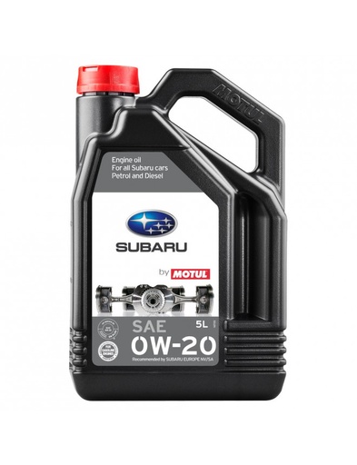 [109770] Engine oil SUBARU by MOTUL 0W20 - bottle of 5L