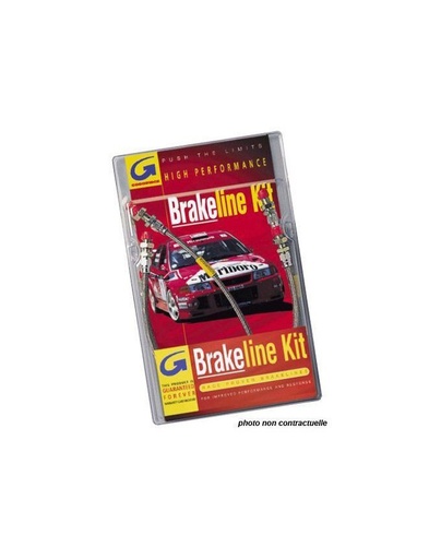 [SAU0650-4AV] Kit Flexible de Frein Goodridge VK2 Avant Audi S3 Après 2007 / Seat Leon TFSI Après 2008