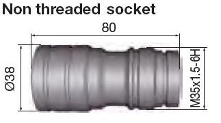 [N 009 161 98] Staübli non threaded socket 