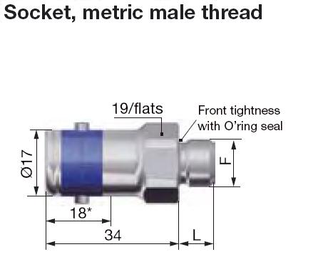 [SPH05.1412/BA/L/KR/JV] Staübli male socket - Dash 5
