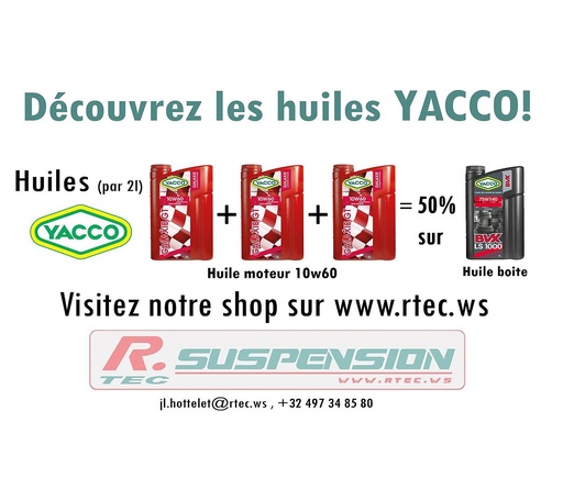 Promotion pack Yacco 3x2L 10w60 + BVX