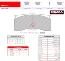 [FRP1077R] FRP1077R - Plaquettes Ferodo DS3000