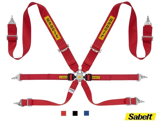 Sabelt steel 3"/2" harness - 6 points - CCS632S Down- FIA 8853-2016