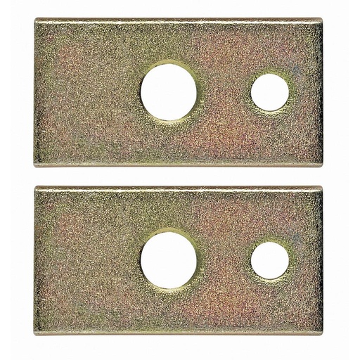 [SB/2049] Assiettes et œillets de fixation pour harnais : 50 X 25 mm, 6 mm épaisseur, 7/16" UNF