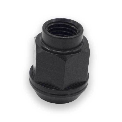 [AIT-DAAL-6] Écrou de roue ouvert M14x1.5, L : 27 mm, noir, Aluminium