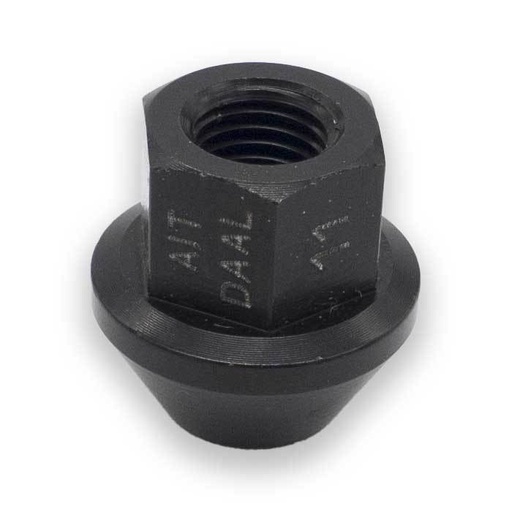 [AIT-DAAL-11] Écrou de roue ouvert M12x1.5, L : 27 mm, noir, Aluminium